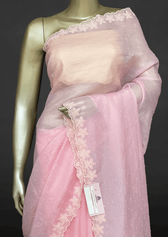 Rachel - The Crush Organza Saree in Bead Work SWS193