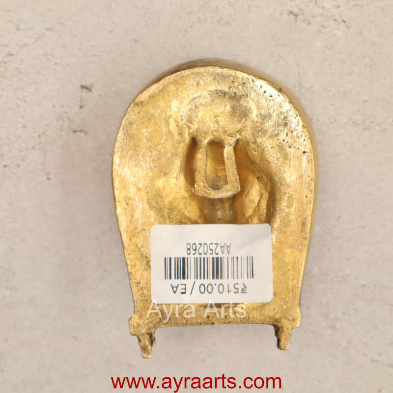 Brass Ganesh on Soop Moram Muram Rice Cleaner Chhath Wall Hanging - 4 Inch Height Brass Ganesh on Soop Moram Muram Rice Cleaner Chhath Wall Hanging - 4 Inch Height