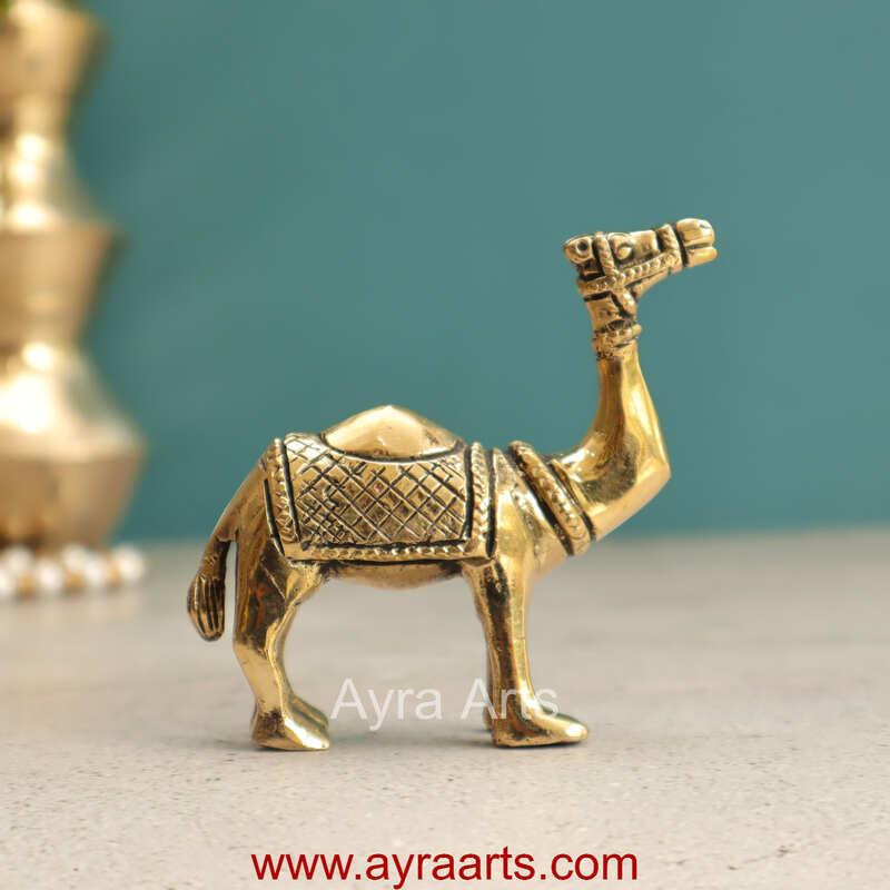 Brass Standing Camel Statue Vastu Recommended Showpiece - 4 Inch Height Brass Standing Camel Statue Vastu Recommended Showpiece - 4 Inch Height