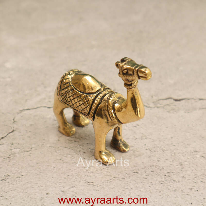 Brass Standing Camel Statue Vastu Recommended Showpiece - 4 Inch Height Brass Standing Camel Statue Vastu Recommended Showpiece - 4 Inch Height