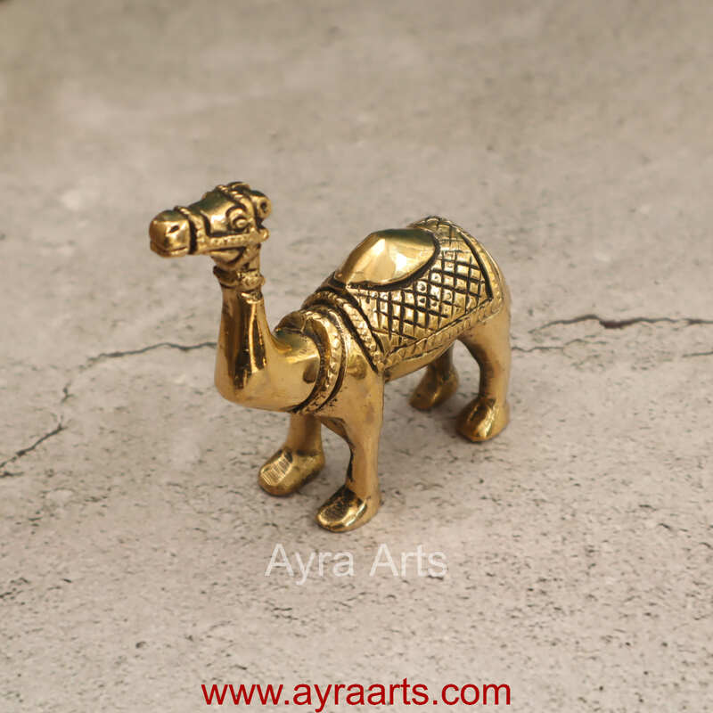 Brass Standing Camel Statue Vastu Recommended Showpiece - 4 Inch Height Brass Standing Camel Statue Vastu Recommended Showpiece - 4 Inch Height