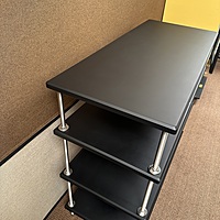 VAC - 4 Shelf Double Width - 44” x 20” AV Rack V2 - Black - AVR-4S-2CV2