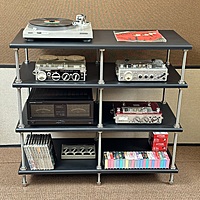 VAC - 4 Shelf Double Width - 44” x 20” AV Rack V2 - Black - AVR-4S-2CV2
