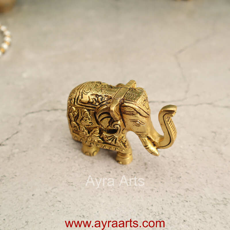 Brass Elephant 2.5 Inch Height