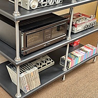 VAC - 4 Shelf Double Width - 44” x 20” AV Rack V2 - Black - AVR-4S-2CV2