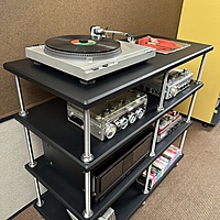 VAC - 4 Shelf Double Width - 44” x 20” AV Rack V2 - Black - AVR-4S-2CV2