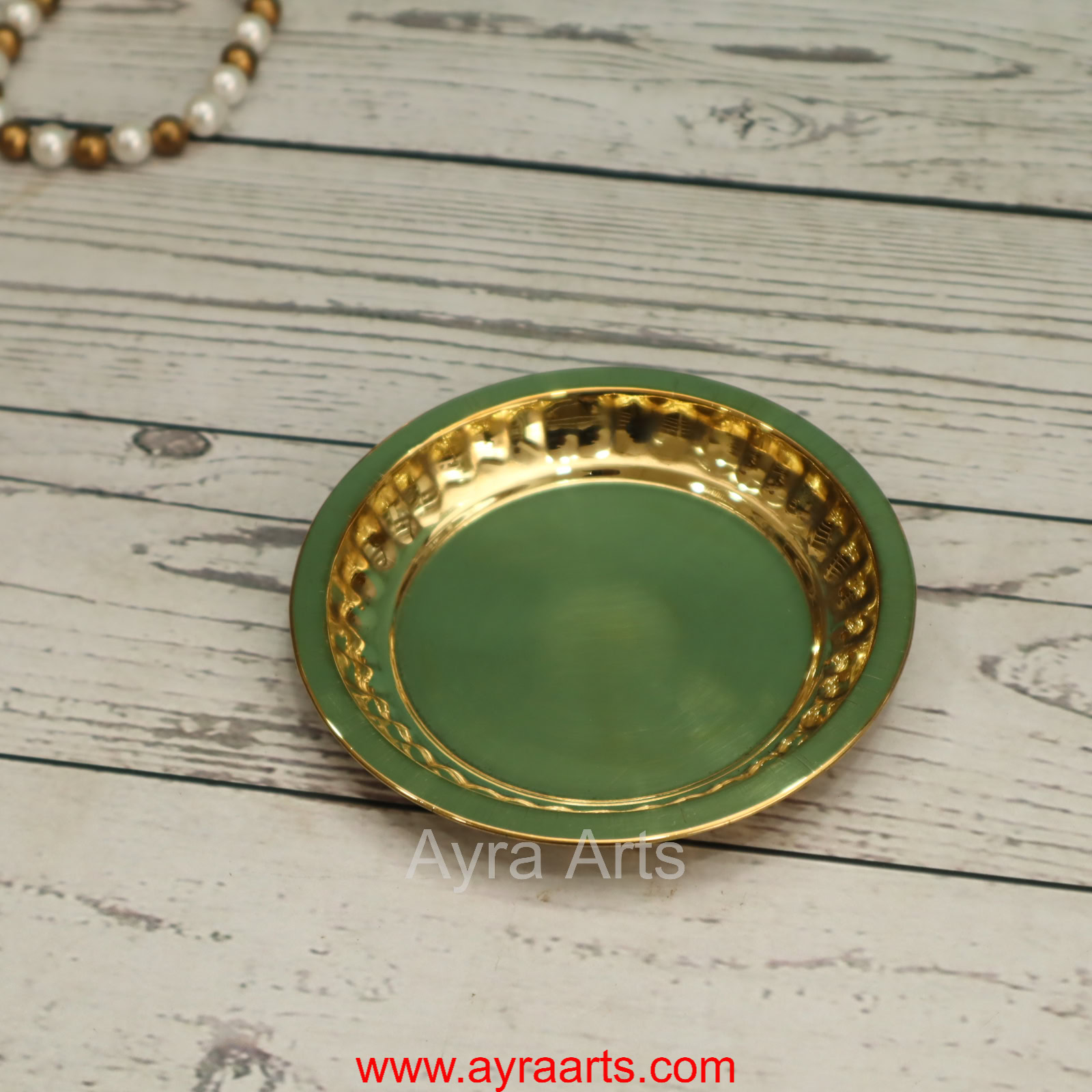 Brass Sargam Plate for Pooja Size 3 - 4 Inch Length