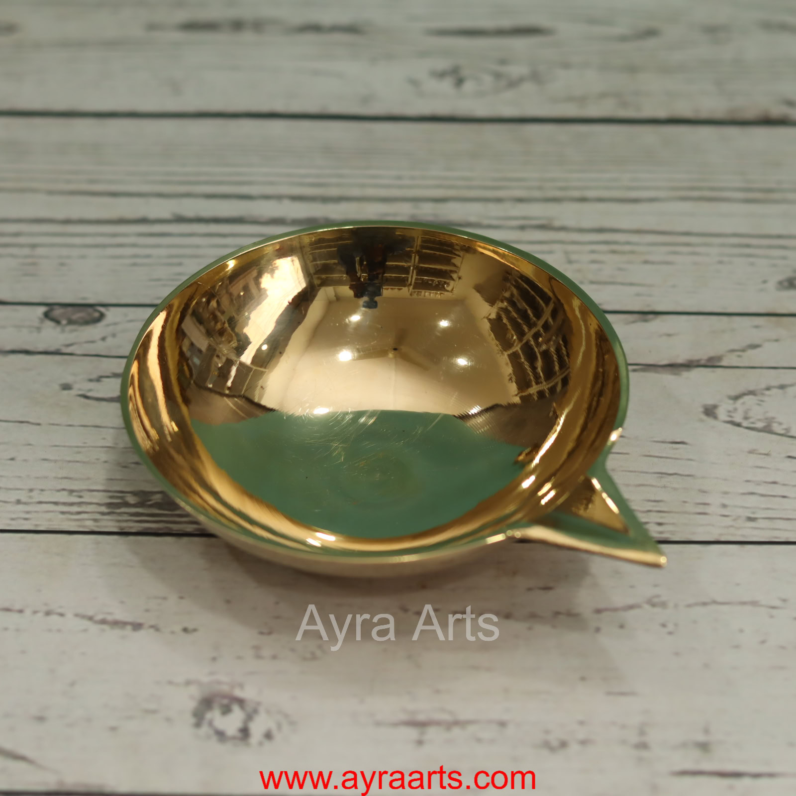 Brass Plain Agal Diya Deepam Vilakku - 5 Inch Length