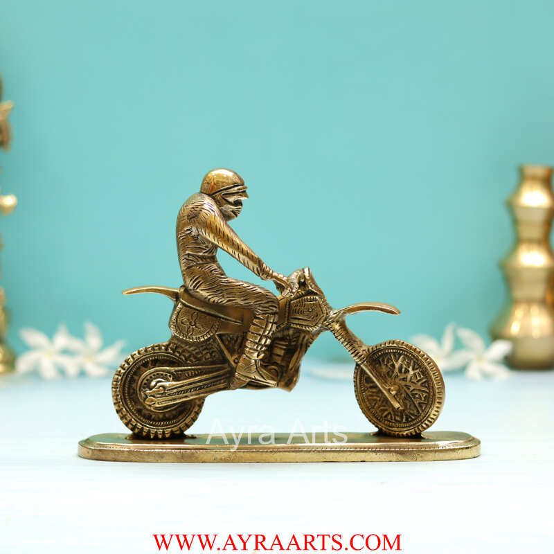 Brass Driving Bike Show Peace  - 5.8 Inch Height