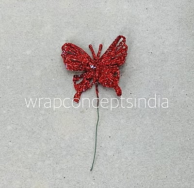 Glitter Butterfly - Gold/Silver/Red Glitter Butterfly - Gold/Silver/Red