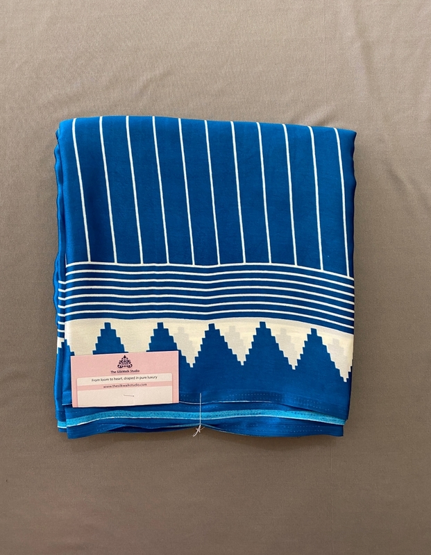 Aparna - Modal Silk Saree in Ajrakh Blouse SWS210