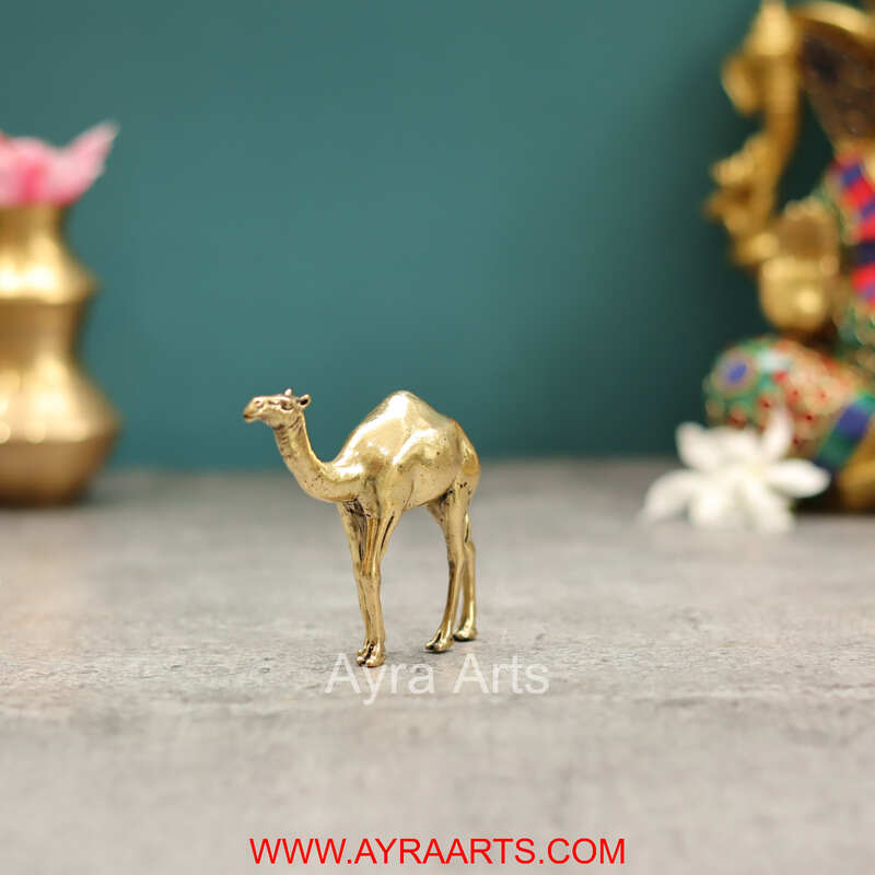 Premium Brass Camel Decor And Gifting - 2.5 Inch Height