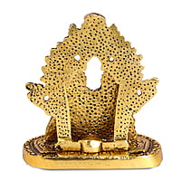 Laxmi Ganesh Gold Incense Stick Holder 7*9*7CM