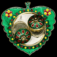 Green Leaf Kumkum Dibbi