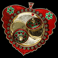 Red Leaf Kumkum Dibbi