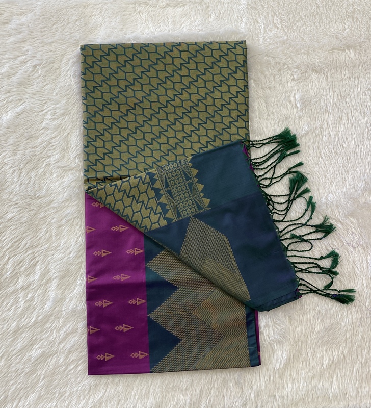 Nandana β The Semi Silk Saree in Temple Border 18980 Nandana β The Semi Silk Saree in Temple Border 18980