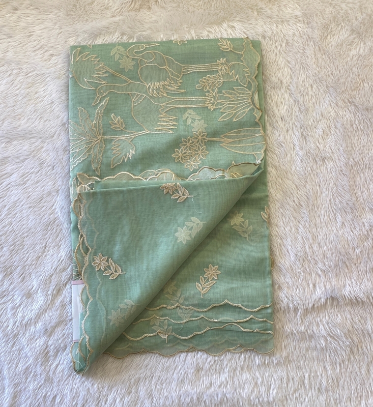 Meena – The Organza Saree with Applique Work SWS222