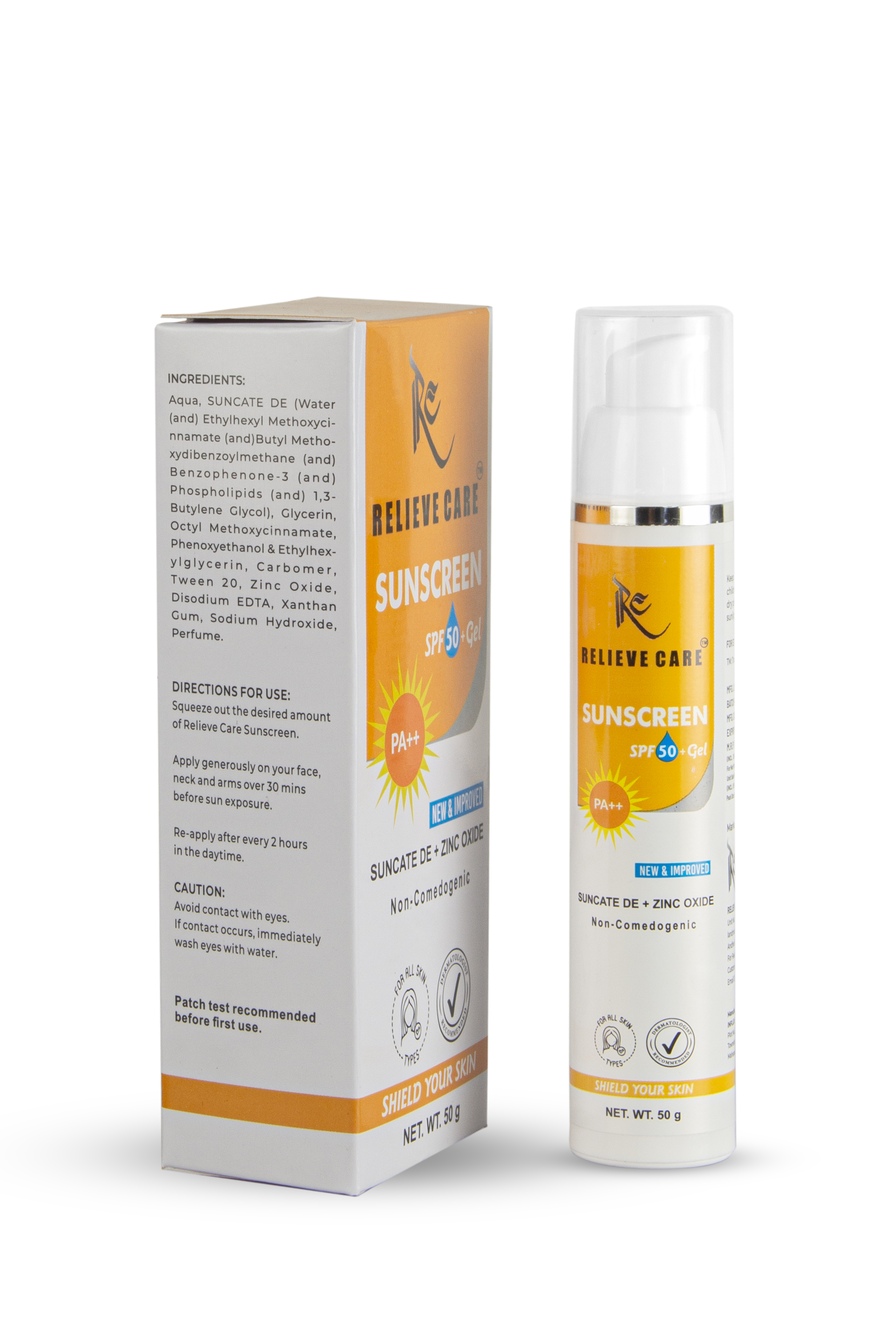 Relieve Care Sunscreen Gel spf 30 Relieve Care Sunscreen Gel spf 30