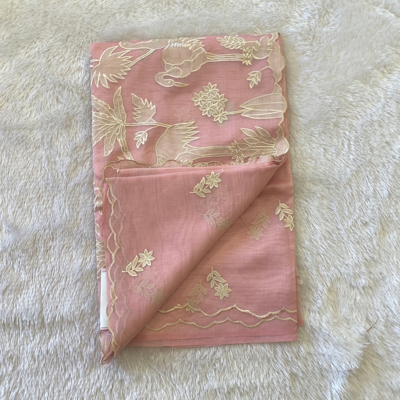 Meena – The Organza Saree with Applique Work SWS222