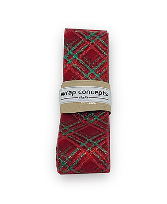 Red Sheer with Red & Green Diagonal Squares Red Sheer with Red & Green Diagonal Squares