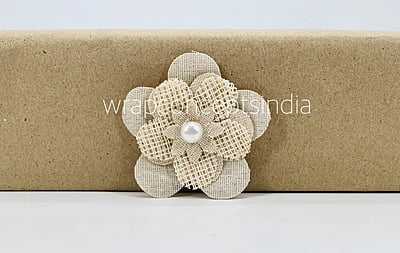 Layered Jute burlap flower Layered Jute burlap flower