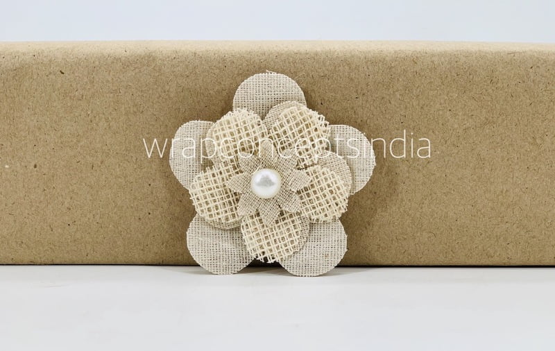 Layered Jute burlap flower Layered Jute burlap flower