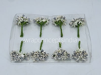 Dual Tone Pollens - White & Silver Dual Tone Pollens - White & Silver