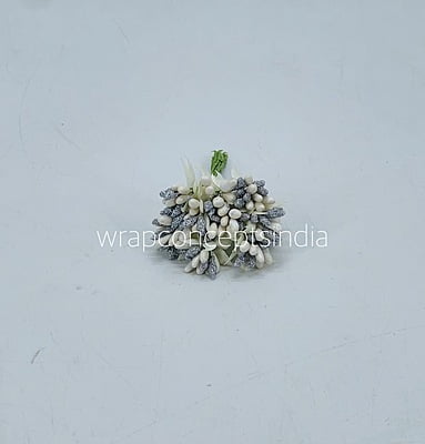 Dual Tone Pollens - White & Silver Dual Tone Pollens - White & Silver
