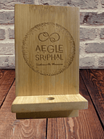 Bamboo Mobile Holders with Charging Point Bamboo Mobile Holders with Charging Point