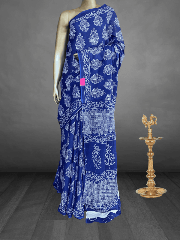 Charmi – The Mul Cotton Saree in Patli Pallu 19078