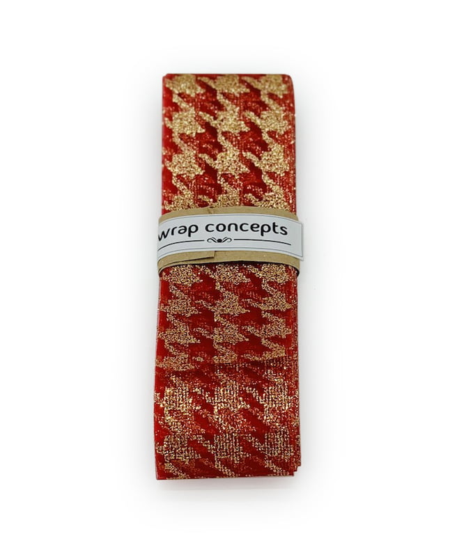 Red Sheer Houndstooth Ribbon Red Sheer Houndstooth Ribbon