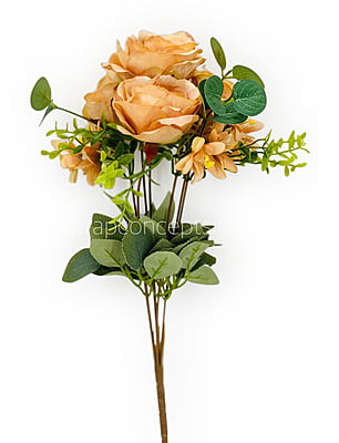 Rose Bunch with Small Flower & Leaves Rose Bunch with Small Flower & Leaves