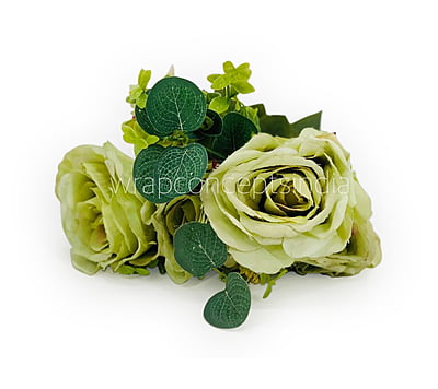 Rose Bunch with Small Flower & Leaves Rose Bunch with Small Flower & Leaves