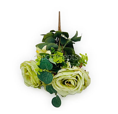 Rose Bunch with Small Flower & Leaves Rose Bunch with Small Flower & Leaves