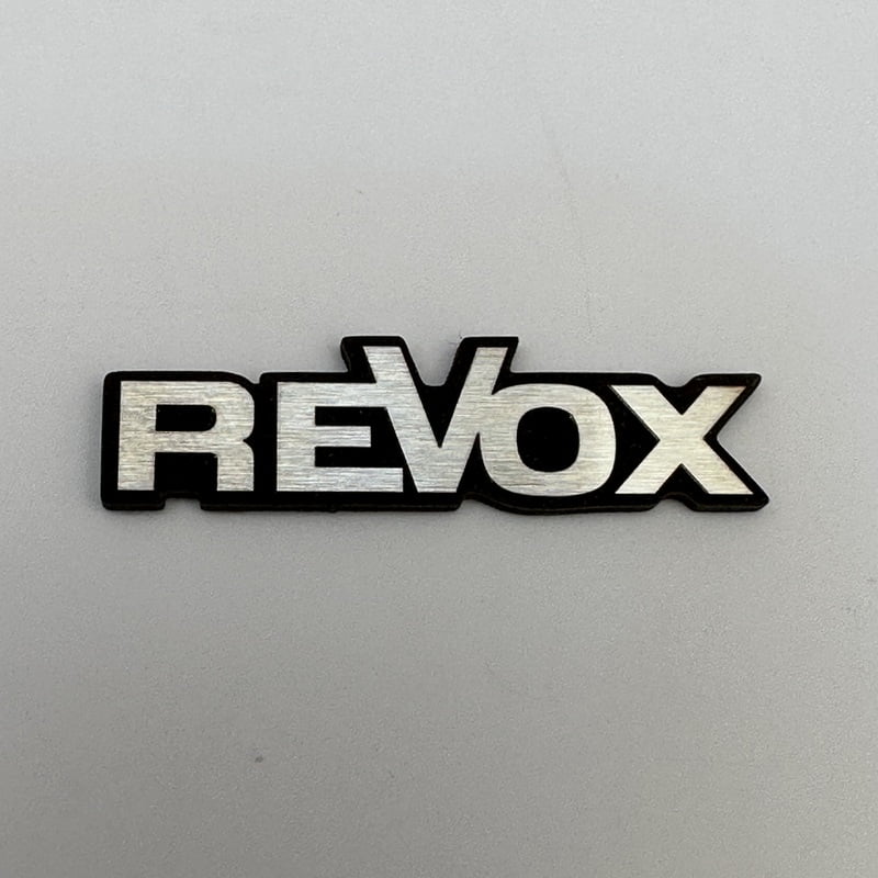 Replacement Metal Logo for Revox - ML-RVX-01 Replacement Metal Logo for Revox - ML-RVX-01