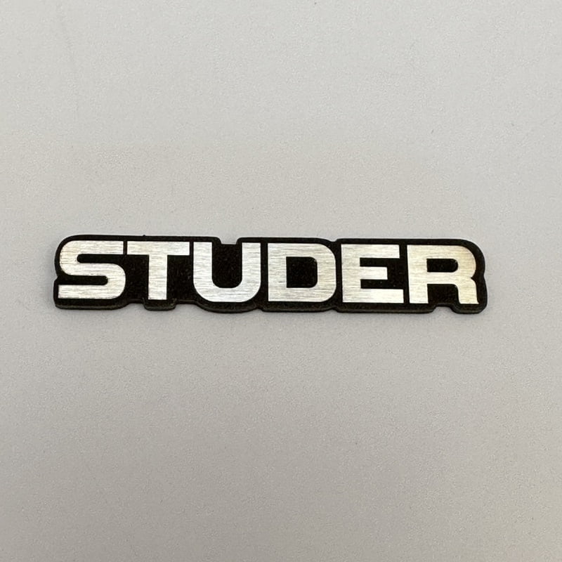 Replacement Metal Logo for STUDER - ML-SDR-01 Replacement Metal Logo for STUDER - ML-SDR-01