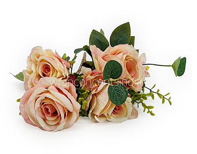 Rose Bunch with Small Flower & Leaves Rose Bunch with Small Flower & Leaves