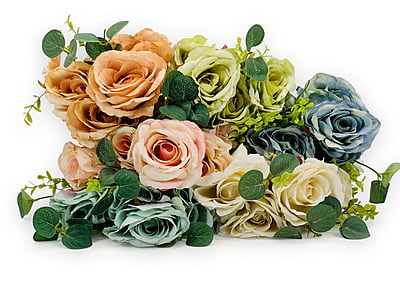 Rose Bunch with Small Flower & Leaves Rose Bunch with Small Flower & Leaves