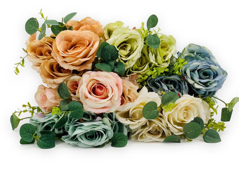 Rose Bunch with Small Flower & Leaves Rose Bunch with Small Flower & Leaves