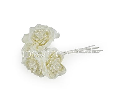 Glitter Flower - Ivory Glitter Flower - Ivory