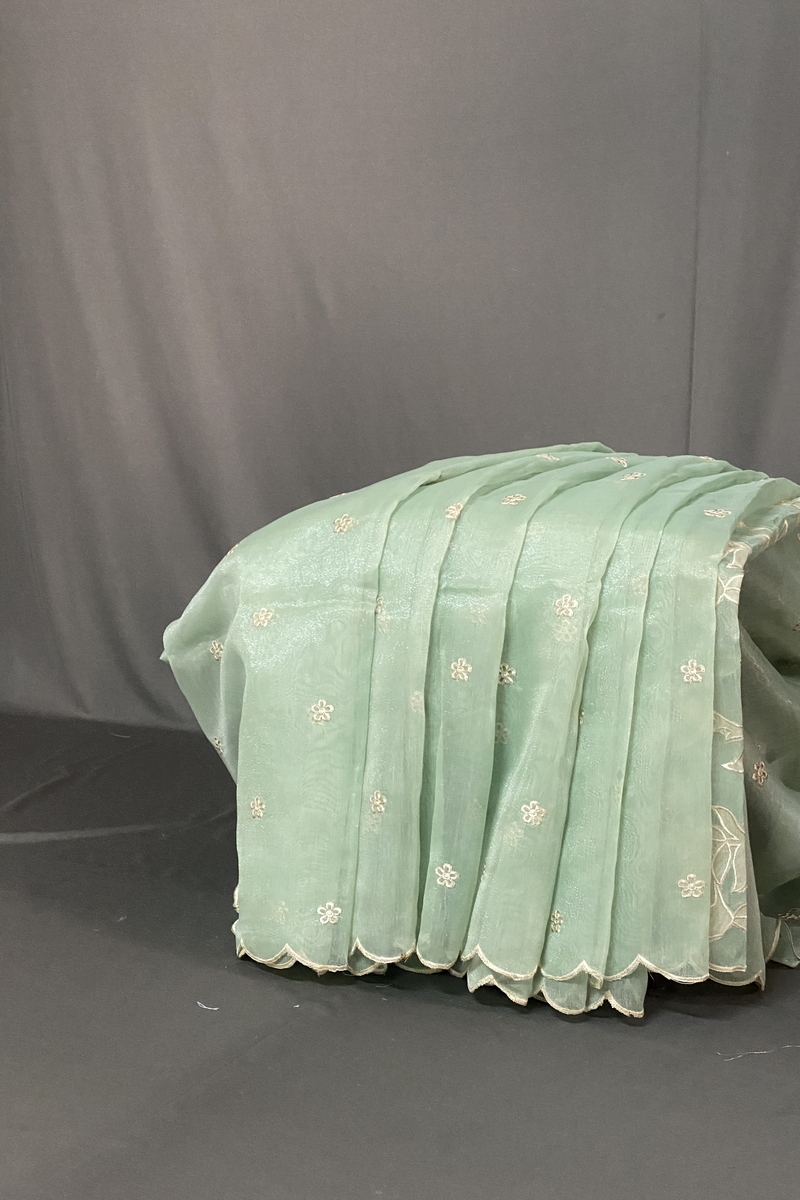 MEENA ORGNZA APPLIQUE SWS221