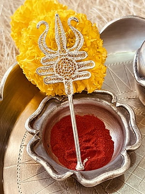 Trishul Filigree Tilak Stick Trishul Filigree Tilak Stick