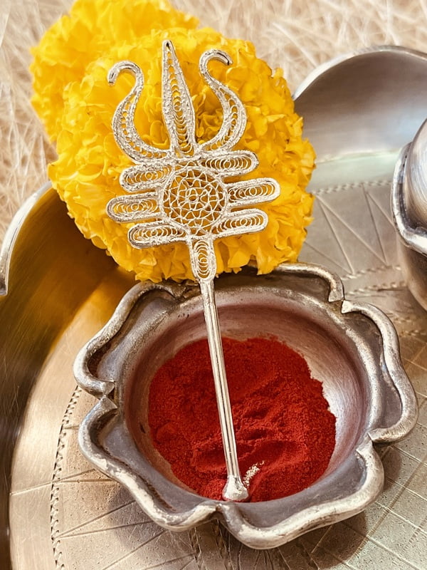 Trishul Filigree Tilak Stick Trishul Filigree Tilak Stick
