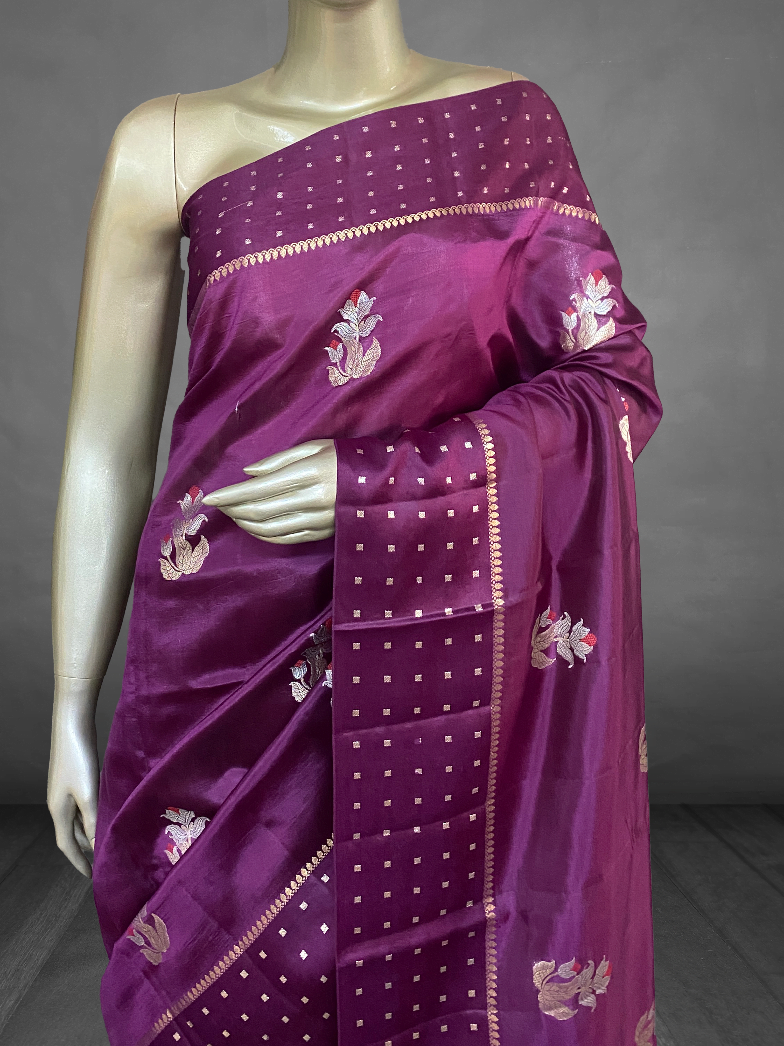 Prahba - The Pure Mango Silk Banarasi Handloom Saree 19326