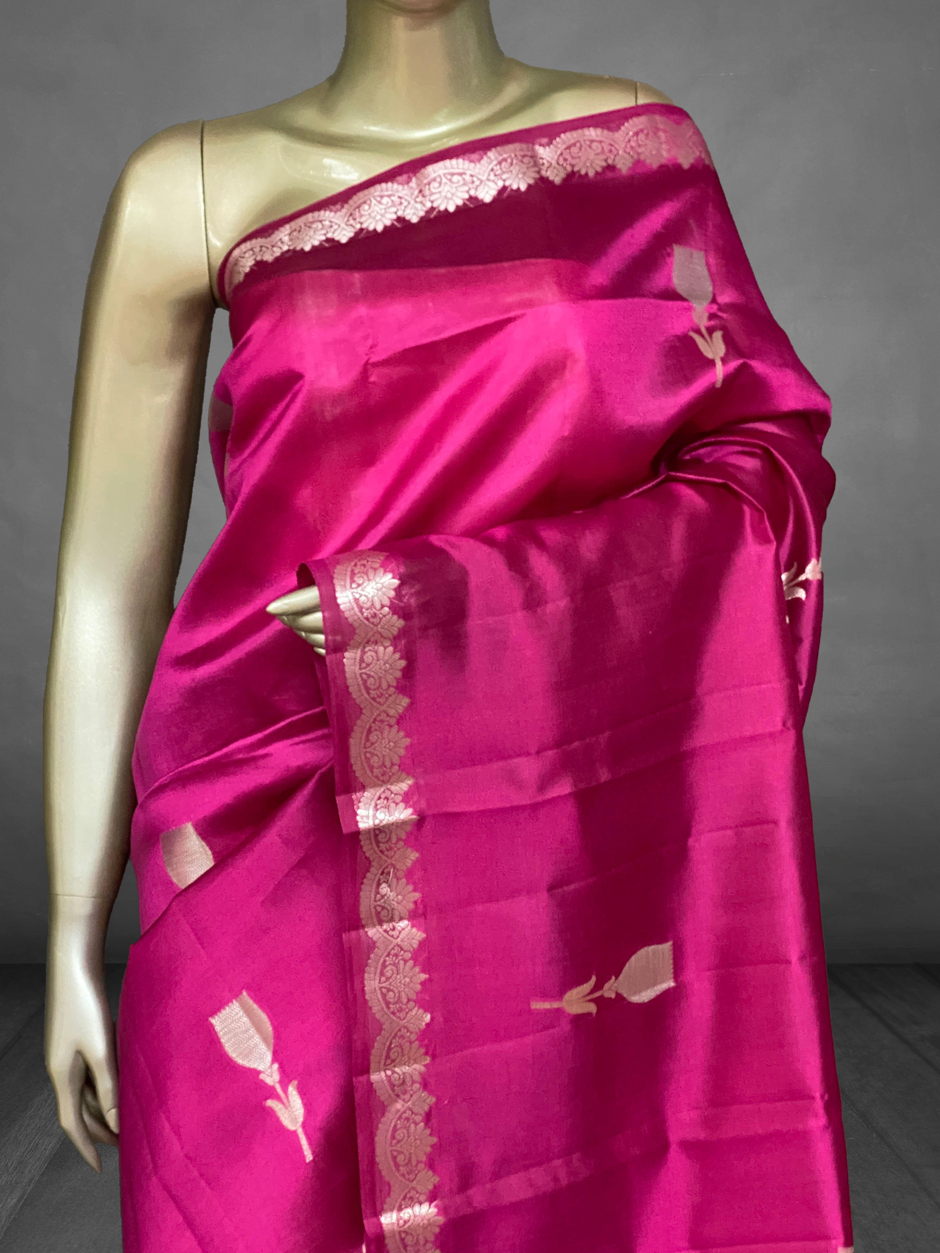 Prahba - The Pure Mango Silk Banarasi Handloom Saree 19329