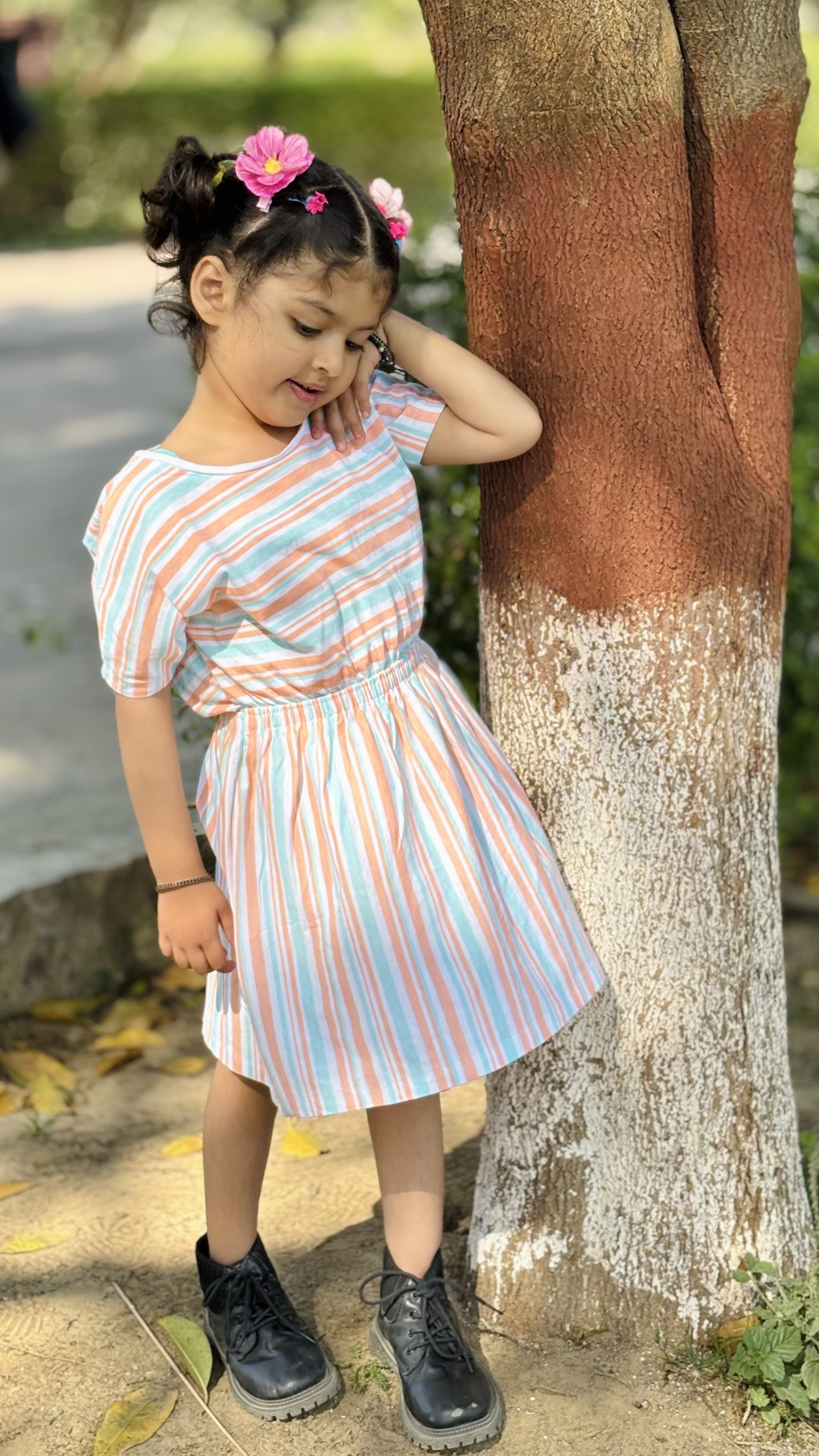 Cotton Frock - Stripes Cotton Frock - Stripes