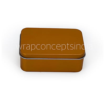 Rectangle Tins - Bronze/Red/Silver (Pack of 6)