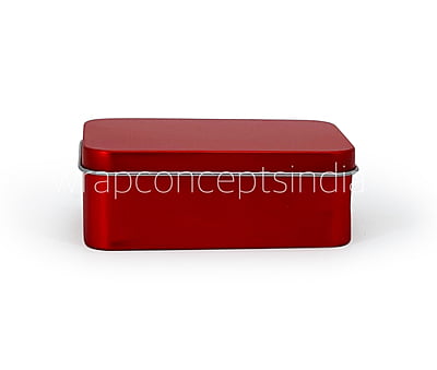 Rectangle Tins - Bronze/Red/Silver (Pack of 6)