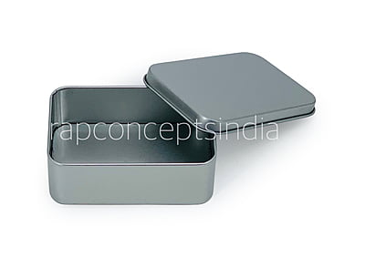 Rectangle Tins - Bronze/Red/Silver (Pack of 6)