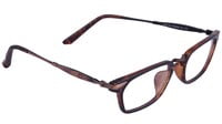 Unisex Rectangular Spectacle Frames. Multi Color Rim. Brown Color Metal Nose Bridge & Temple. Unisex Rectangular Spectacle Frames. Multi Color Rim. Brown Color Metal Nose Bridge & Temple.